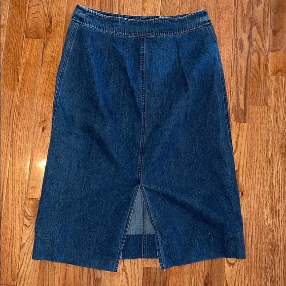 Lauren Jeans Co. Ralph Lauren Midi Jean Skirt Women’s Size 14 - Picture 4 of 7